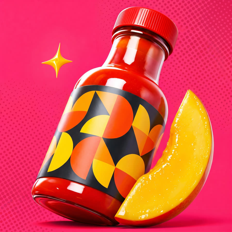 ZingPop Mango hot sauce bottle
